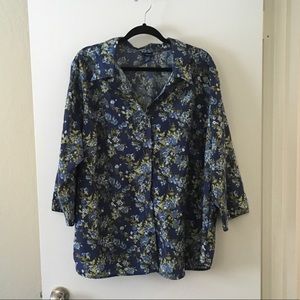Floral button up